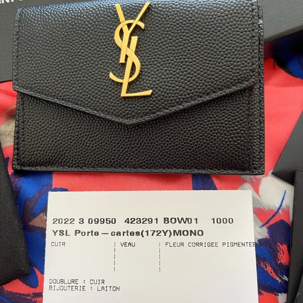 SAINT LAURENT UPTOWN FLAP CARD CASE - Picture 2 of 6